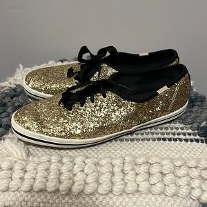 Gold Sparkle Kate Spade Keds